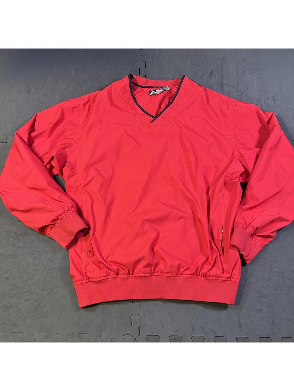 Men's storm creek vintage Red Windbreaker Jacket Size LT